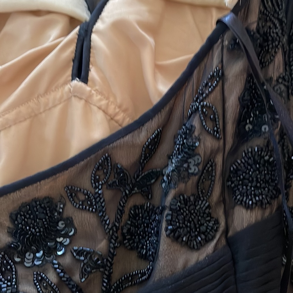 Evening Women Wedding Guest gown Dress Maxi Sequence Black Size Small - Picture 11 of 11